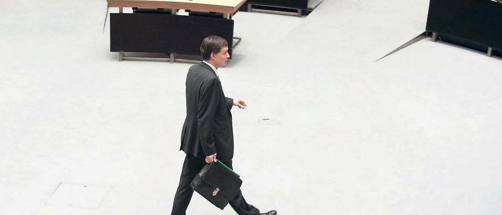 Und weg war er. Michael Braun, Kurzzeit-Senator für Justiz, stolperte über sein umstrittenes Verhalten als Notar. Foto: ecopix/Zensen