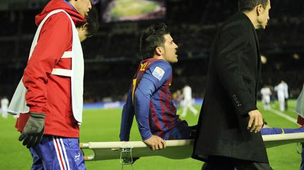 David Villa. Es wird sich zeigen, ob der Spanier zur EM wieder fit ist.