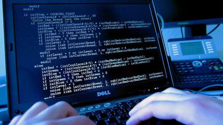 Ein Computer Code auf einem Bildschirm: Hacker haben nach eigenen Angaben die US-Firma Stratfor angegriffen.