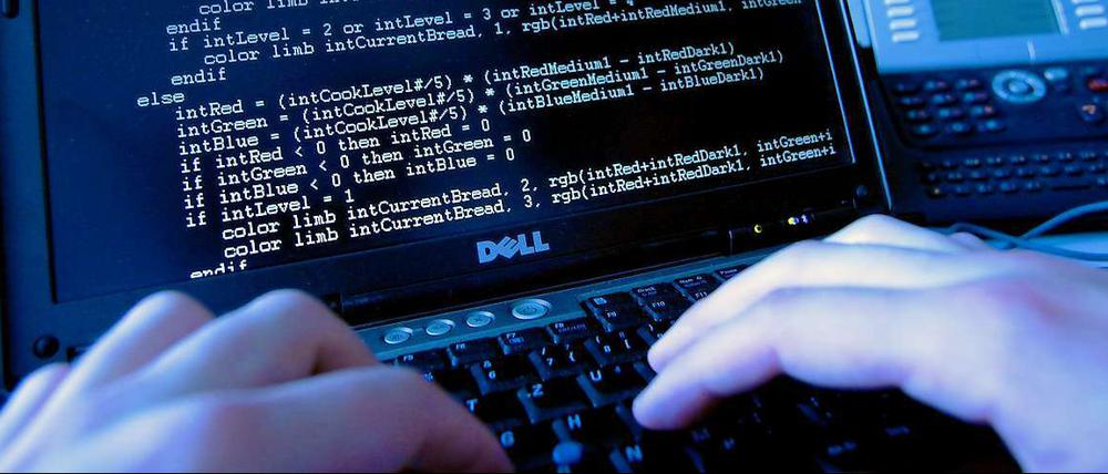 Ein Computer Code auf einem Bildschirm: Hacker haben nach eigenen Angaben die US-Firma Stratfor angegriffen.