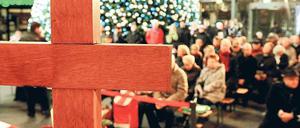 Kreuzungsstation. Im Hauptbahnhof gab es Heiligabend einen Gottesdienst. Foto: dpa