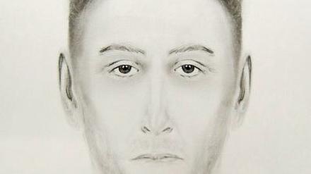 Das Phantombild, mit dem die Polizei nach dem Täter sucht. 