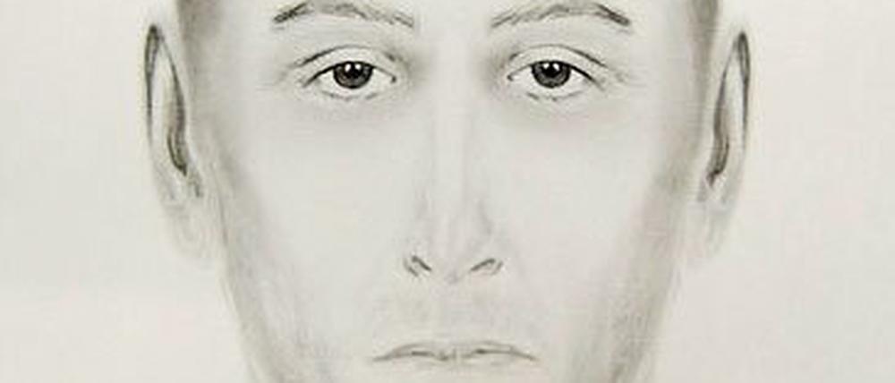 Das Phantombild, mit dem die Polizei nach dem Täter sucht. 