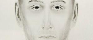 Das Phantombild, mit dem die Polizei nach dem Täter sucht.