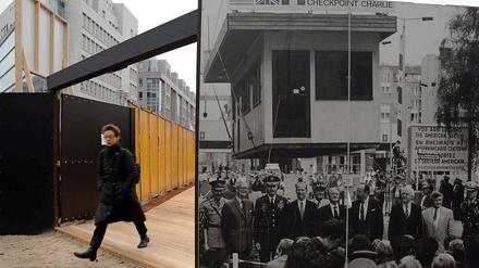 Die neue Infobox am Checkpoint Charlie. 