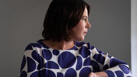 Annalena Baerbock im Gespräch mit dem Tagesspiegel
