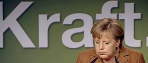 Geht der CDU 2012 die Puste aus? Angela Merkel bei einer Wahlkampfveranstaltung in Kiel. 