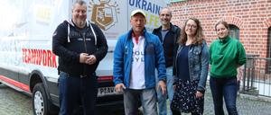 Neues Transport-Fahrzeug für die Ukraine-Hilfe der Potsdamer Arbeiterwohlfahrt (Awo).
