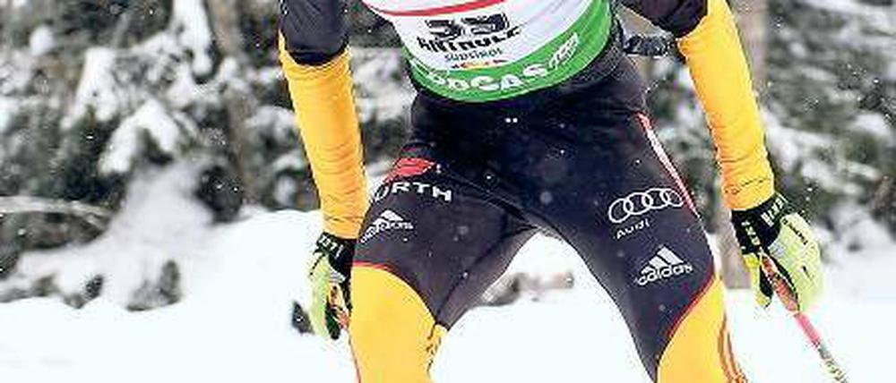 Starke Form. Andreas Birnbacher feierte in Antholz seinen dritten Saisonsieg. Foto: AFP