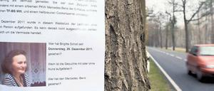 Vergebliche Fahndung. Das Opfer wurde leblos im Wald gefunden, im Unterholz lag ihr toter Hund. Foto: dapd