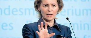 Kein Wunder. Arbeitsministerin Ursula von der Leyen (CDU) freut sich über die saisonbereinigt stabile Lage auf dem Arbeitsmarkt. Doch hinter den Zahlen finden Experten Alarmierendes. Foto: dapd