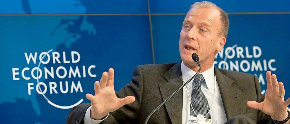 Auf dem Weltwirtschaftsforum darf der Chef des europäischen Flugzeugherstellers Airbus nicht fehlen: Thomas Enders.
