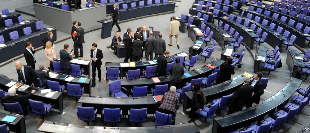 Verwirrung im Bundestag.
