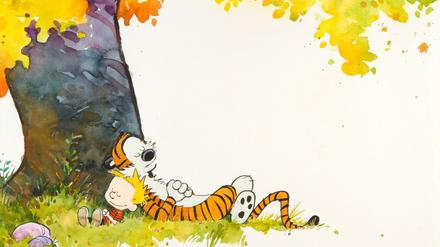 Die jetzt zum Verkauf stehende «Calvin und Hobbes»-Originalzeichnung stammt von einem Kalender von 1989-90.
