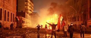 Bei Protesten in Kairo kam es zu gewaltsamen Ausschreitungen.