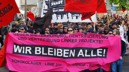 "Wir bleiben alle!". Fehlt in der linken Szene das Verständnis, dass anderswo Freiräume auch wieder entstehen können?
