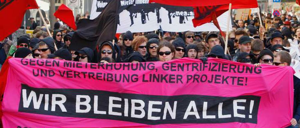"Wir bleiben alle!". Fehlt in der linken Szene das Verständnis, dass anderswo Freiräume auch wieder entstehen können?