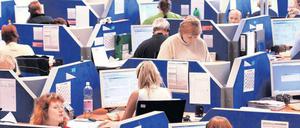 Büros sind postdemokratische Räume. Callcenter in Parchim.