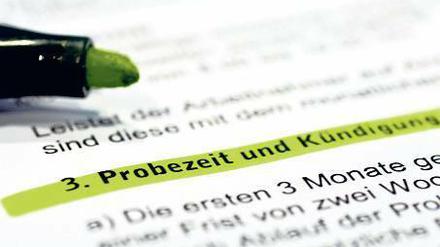 Beidseitig. Auch der Arbeitnehmer kann sich jederzeit entscheiden zu gehen.Foto: dpa