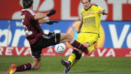 Den 2:0-Sieg gegen den 1. FC Nürnberg haben sich die Spieler von Borussia Dortmund bei eisigen Temperaturen hart erarbeitet.