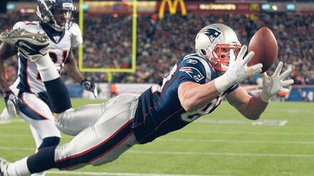 Nicht mehr zu übersehen. Viele Klubs verschmähten Rob Gronkowski, als er zu den Profis wechselte. Mit den New England Patriots könnte er nun NFL-Meister werden.