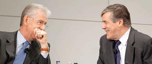 Von Optimist zu Pessimist. Während der italienische Übergangspräsident Mario Monti sein Land aus dem besten Weg aus der Krise sieht, warnt Noch-Deutsche-Bank-Chef Josef Ackermann vor einem Auseinanderbrechen der Europäischen Union. 