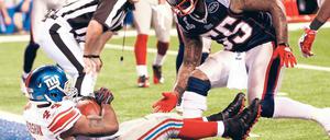 Zum Titel spaziert. New Yorks Ahmad Bradshaw hatte bei seinem entscheidenden Touchdown wenig Gegenwehr. Foto: Reuters