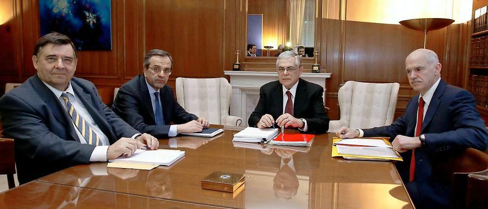Die Spitzen der griechischen Regierung.