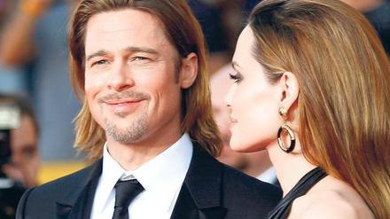 Paarweise. Angelina Jolie ist schon da, Brad Pitt lässt auf sich warten. Foto: Reuters
