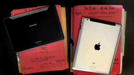 Rechtsstreit zwischen Apple und Samsung. 
