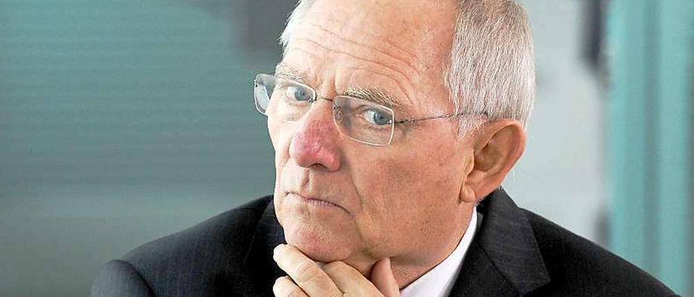 Finanzminister Wolfgang Schäuble (CDU).