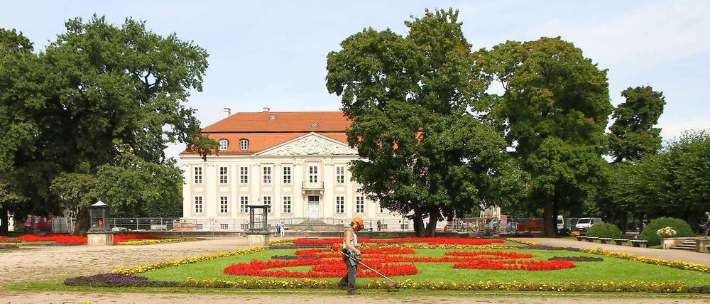 Blick auf Schloss Friedrichsfelde im Tierpark.