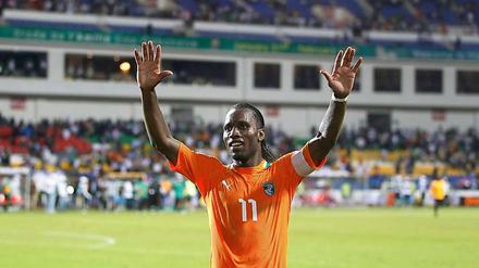 Didier Drogba, Kapitän der Elfenbeinküste, möchte endlich mal einen Titel mit der Nationalmannschaft gewinnen. Im Finale gegen Sambia hat er nun die große Chance dazu.