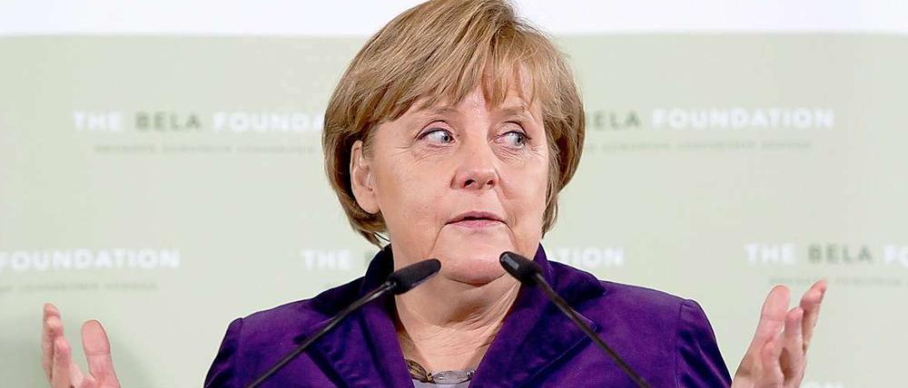 Bundeskanzlerin Angela Merkel ist derzeit laut Politbarometer die beliebteste deutsche Politikern.