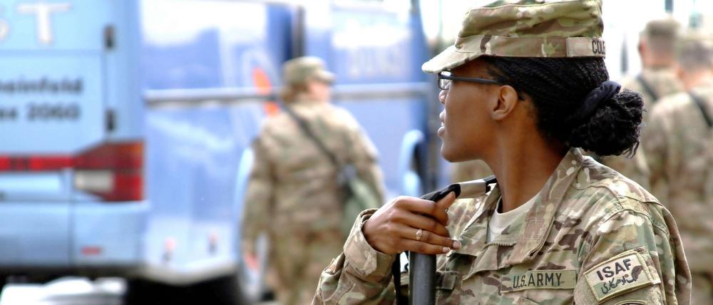 Eine Soldatin der US-Army.