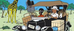 Kolonialherrenart? Das Cover des 1931 entstandene Comics „Tim und Struppi im Kongo“.
