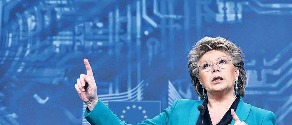 Strenge Vorschriften. Viviane Reding legte Ende Januar ihre Vorschläge für die Reform des Datenschutzes vor. Foto: AFP