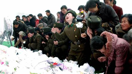 Tränen für einen Tyrannen. In Nordkorea trauerten viele Menschen geradezu hysterisch nach dem Tod Kim Jong Ils.