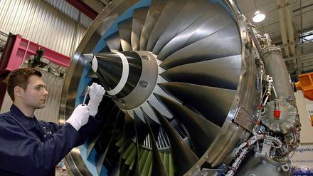 Rolls-Royce-Triebwerke aus Brandenburg - der britische Konzern produziert in Dahlewitz.