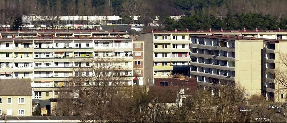 Siedlung in Eisenhüttenstadt.