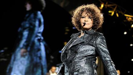 Popstar Whitney Houston in Hannover. 