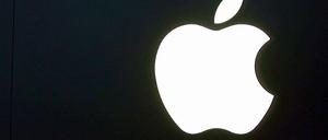 Das Logo des Technologie- und Softwareherstellers Apple. 