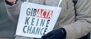 Gegen Acta protestierten am Wochenende in Deutschland Zehntausende. 