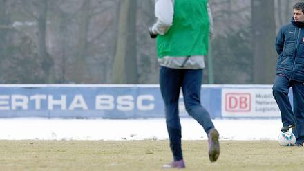Die Übergangsregelung. Rene Tretschok beim Training.
