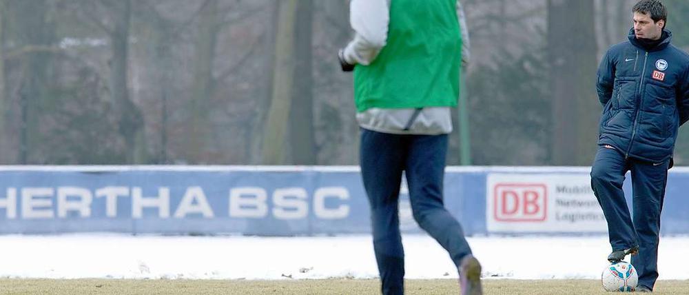 Die Übergangsregelung. Rene Tretschok beim Training.