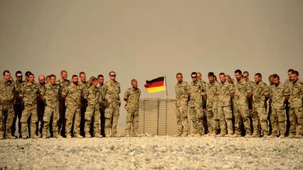 ISAF-Soldaten der Bundeswehr in Baglan, Afghanistan