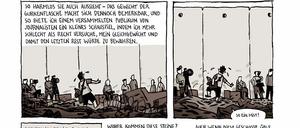 Immer an der Wand entlang: Delisle an der Mauer, die Israel von den palästinensischen Gebieten trennt.