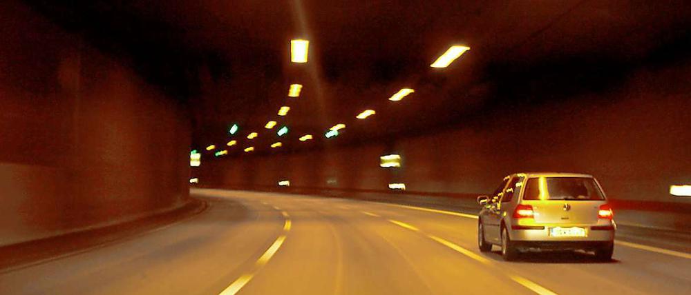 Im Britzer Tunnel in Neukölln. 