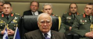 Angespannte Stimmung in Athen: Karolos Papoulias.