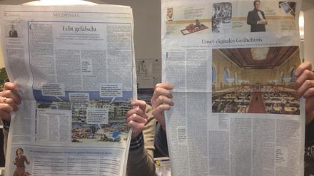 Die Samstag-Ausgabe des Tagesspiegel.